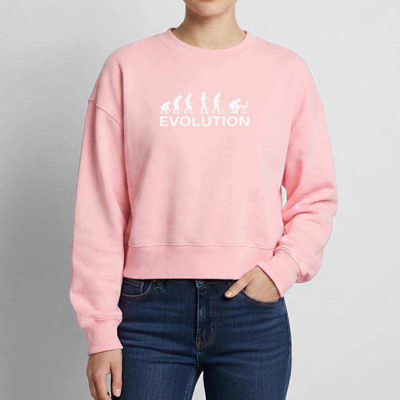 Programmierer Evolution Informatiker Entwickler Relaxed Frauen Organic Sweatshirt – von SPREAD