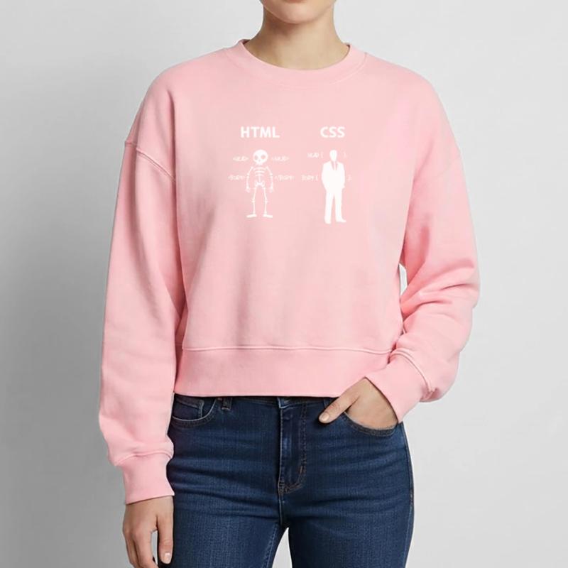 Code Css C++ Php Java Développeur Code Scripting Sweat femme décontracté en coton biologique – de SPREAD