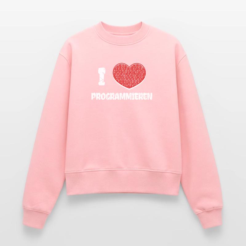 Developer Heart Programmer Statement Computer Science Relaxed Women's Organic Sweatshirt – by SPREAD