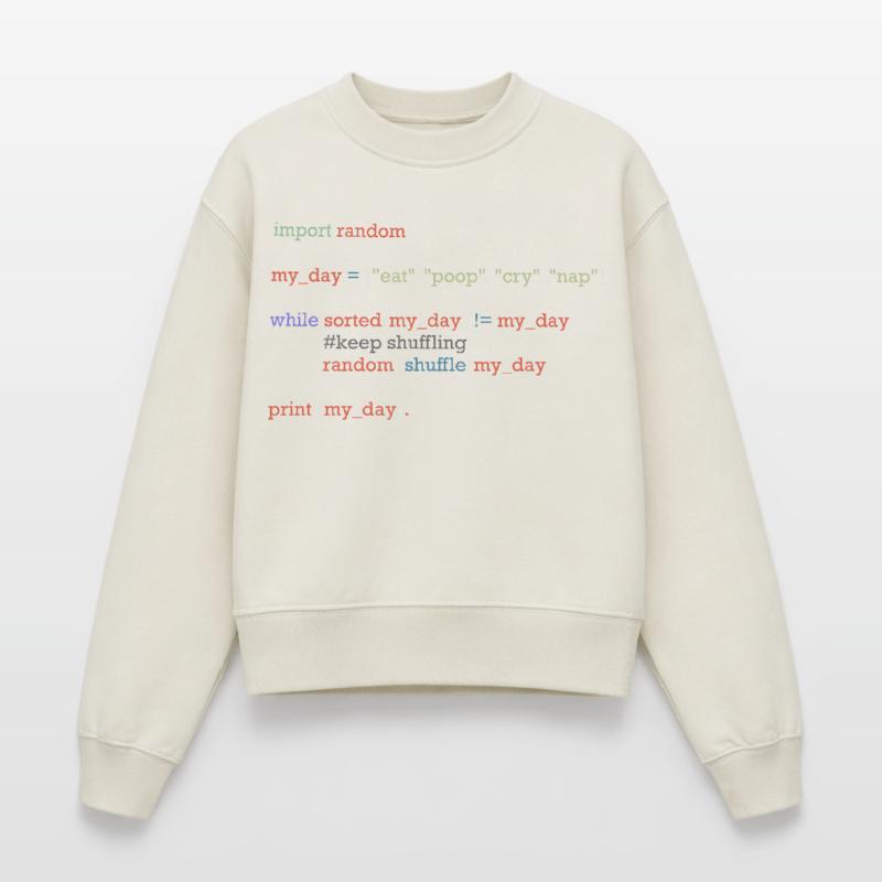 Drôle de code python sur la vie quotidienne, bébé Sweat femme décontracté en coton biologique – de SPREAD