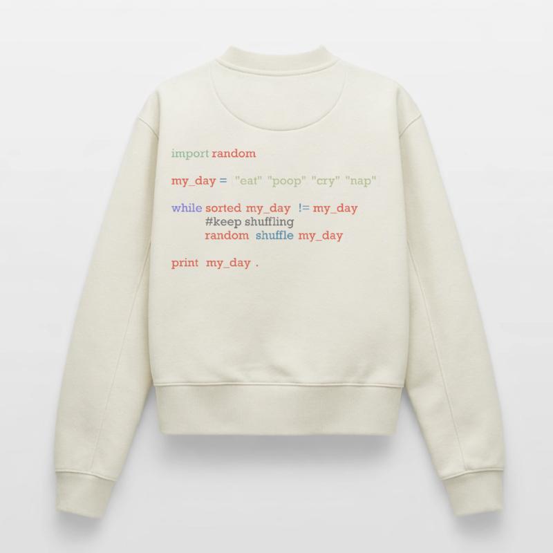 Drôle de code python sur la vie quotidienne, bébé Sweat femme décontracté en coton biologique – de SPREAD