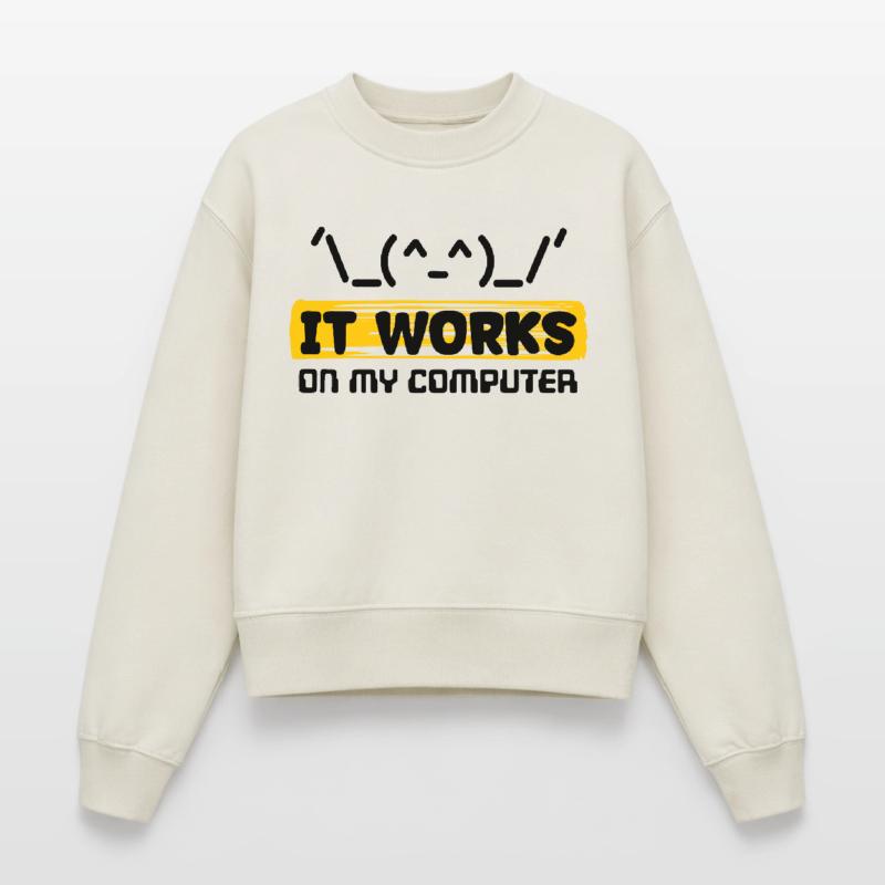 Coden Skripting Computerfreak Developer Statement Relaxed Frauen Organic Sweatshirt – von SPREAD