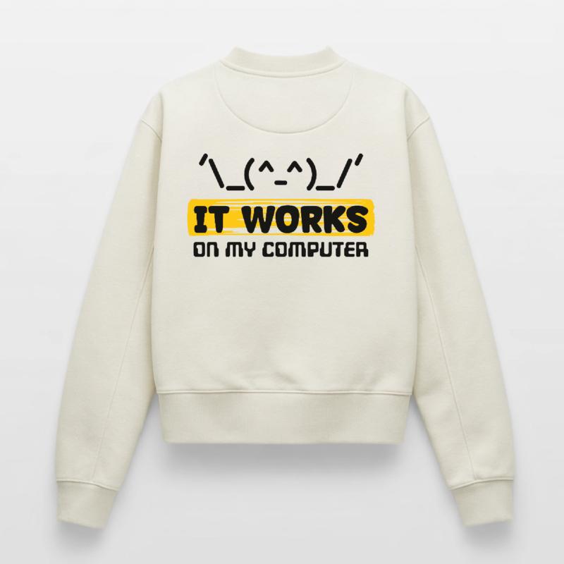 Coden Skripting Computerfreak Developer Statement Relaxed Frauen Organic Sweatshirt – von SPREAD