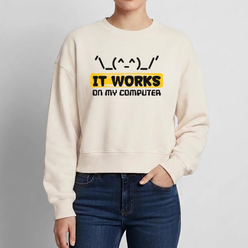Coden Skripting Computerfreak Developer Statement Relaxed Frauen Organic Sweatshirt – von SPREAD