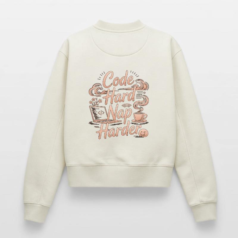 Code développeur à distance Hard Nap, Codeur à distance plus difficile Sweat femme décontracté en coton biologique – de SPREAD