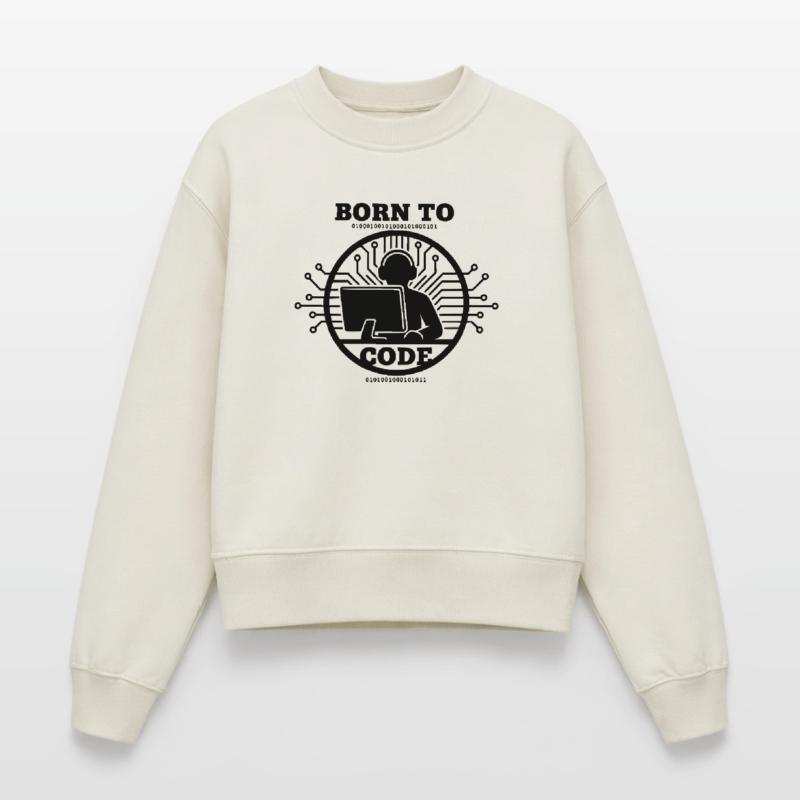 Programmierer, der zum Programmieren geboren wurde Programmierer Relaxed Frauen Organic Sweatshirt – von SPREAD