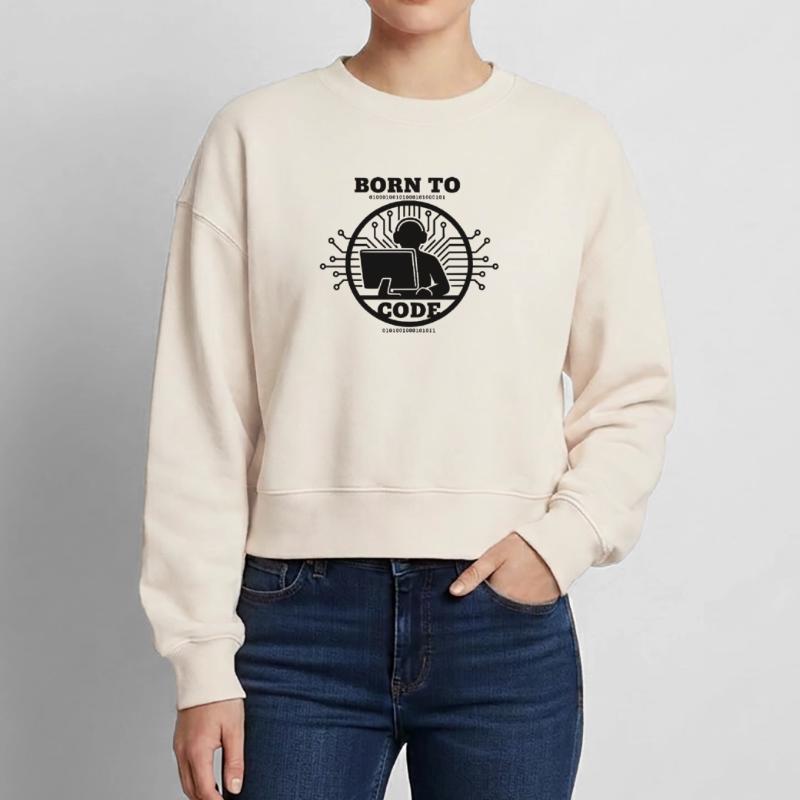 Programmierer, der zum Programmieren geboren wurde Programmierer Relaxed Frauen Organic Sweatshirt – von SPREAD