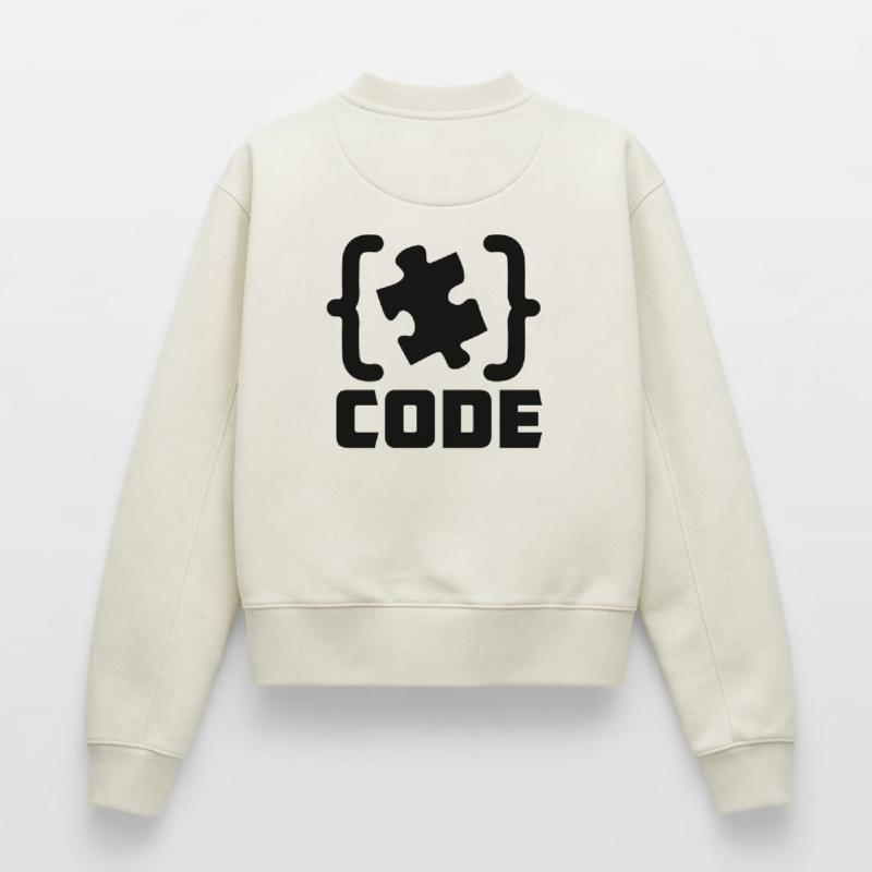 programmer Code puzzle piece solving Relaxed Women's Organic Sweatshirt – by SPREAD