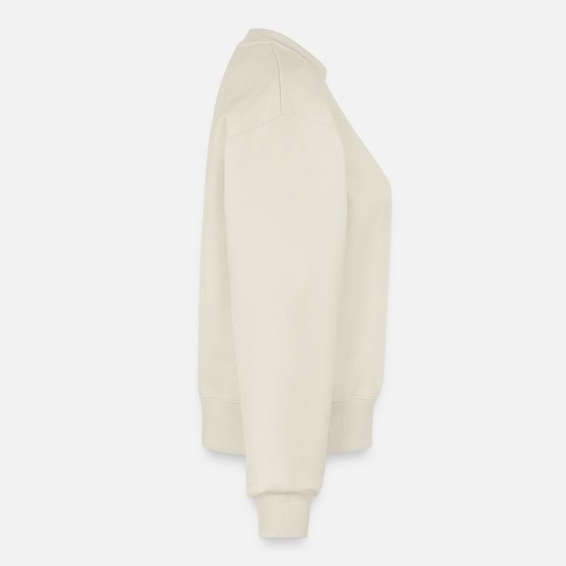 Unendlich sechseckige schwarze Blume Relaxed Frauen Organic Sweatshirt – von SPREAD