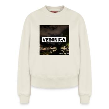 SINGLE VERONICA - Sweat femme décontracté en coton biologique – de SPREAD - blanc cassé - Devant - AI Model Female 180 light (180cm)