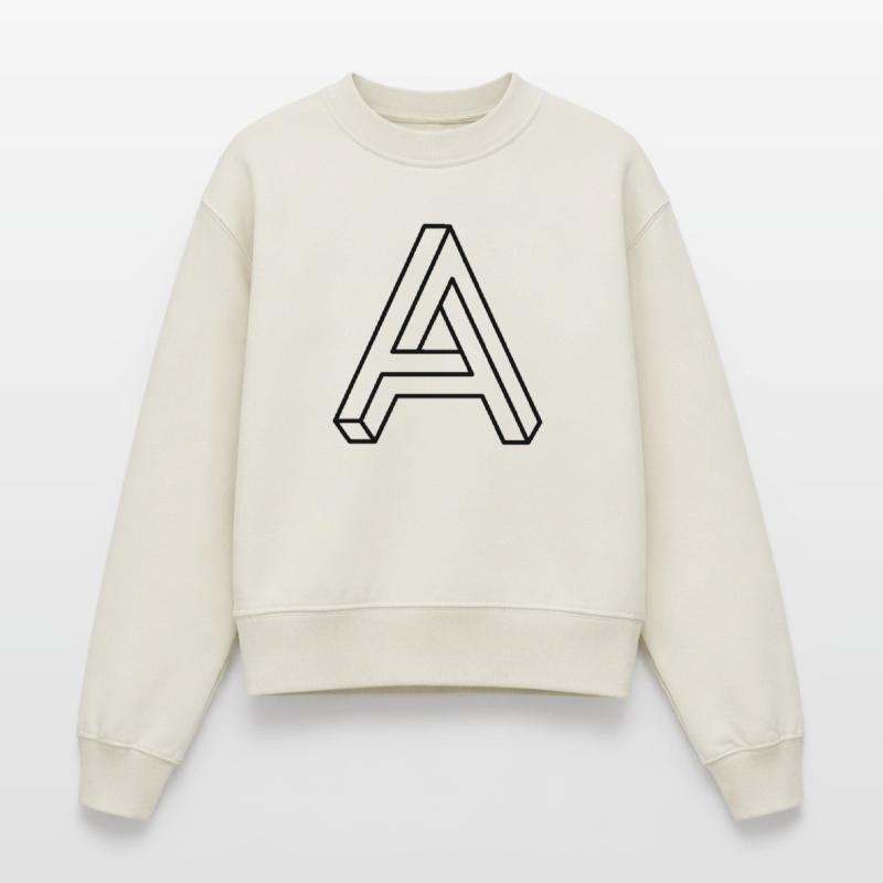 Forme Impossible – Conception d’illusion d’optique Sweat femme décontracté en coton biologique – de SPREAD