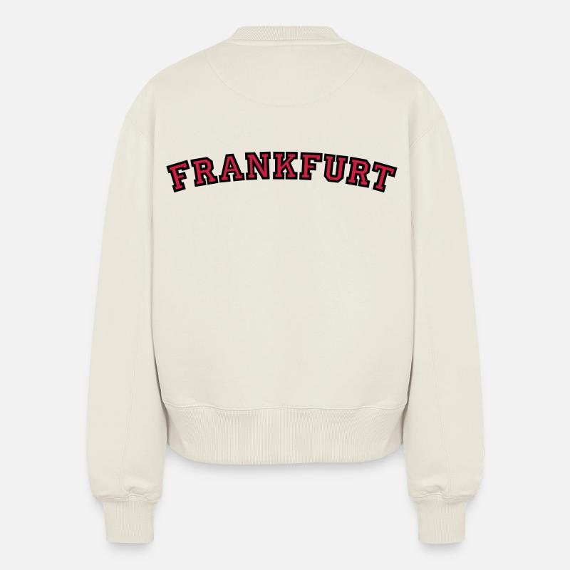 Frankfurt College Style - Relaxed Women's Organic Sweatshirt – by SPREAD - off white