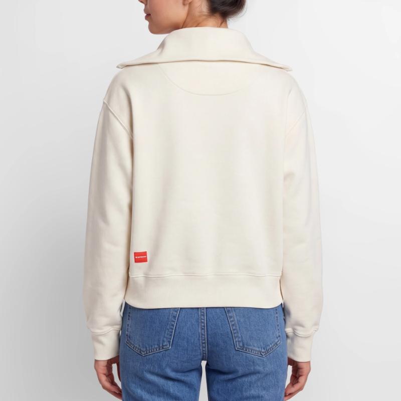Graphisme de bouclier de solution Halligan Sweat femme décontracté à demi-zip – de SPREAD