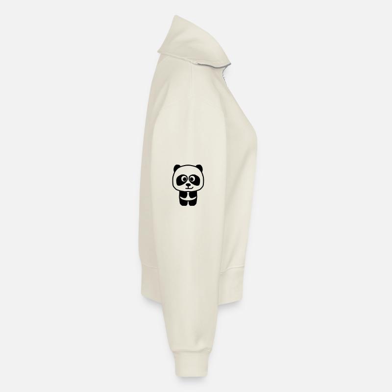 panda Relaxed Women's Half Zip Sweatshirt – by SPREAD