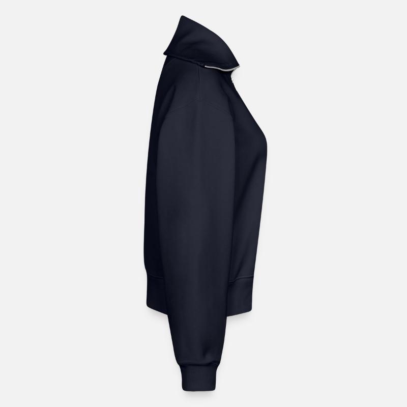Berlin Skyline Relaxed Frauen Half Zip Sweatshirt – von SPREAD