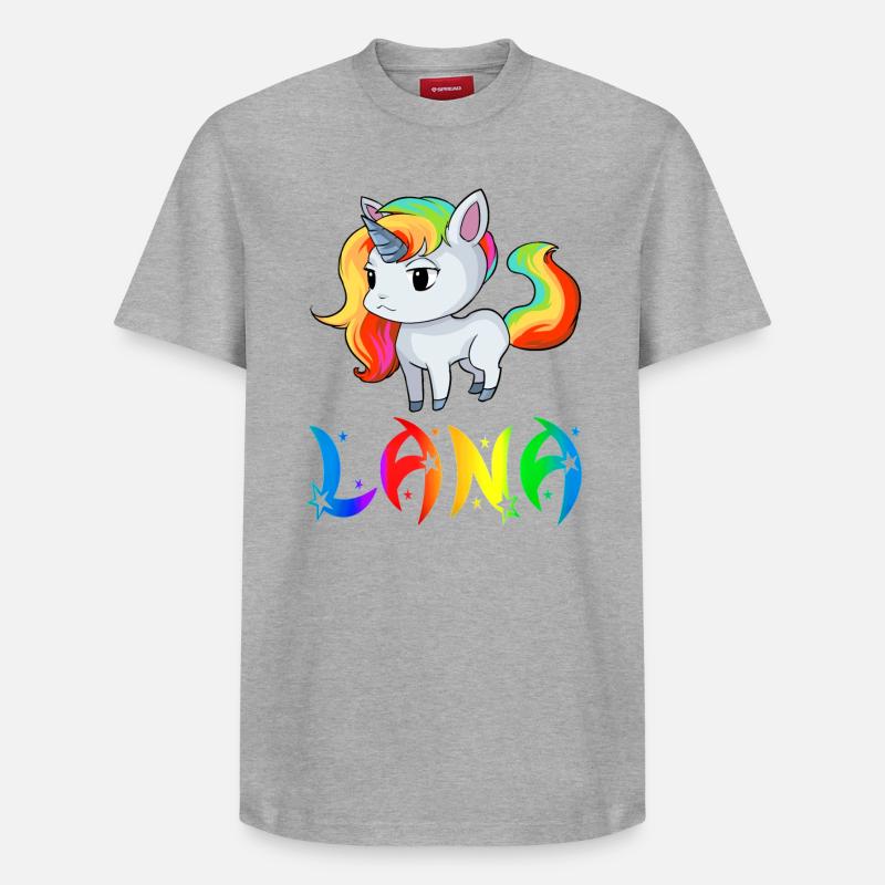 Lana Einhorn - T-shirt unisexe décontracté en coton Supima – de SPREAD - gris chiné