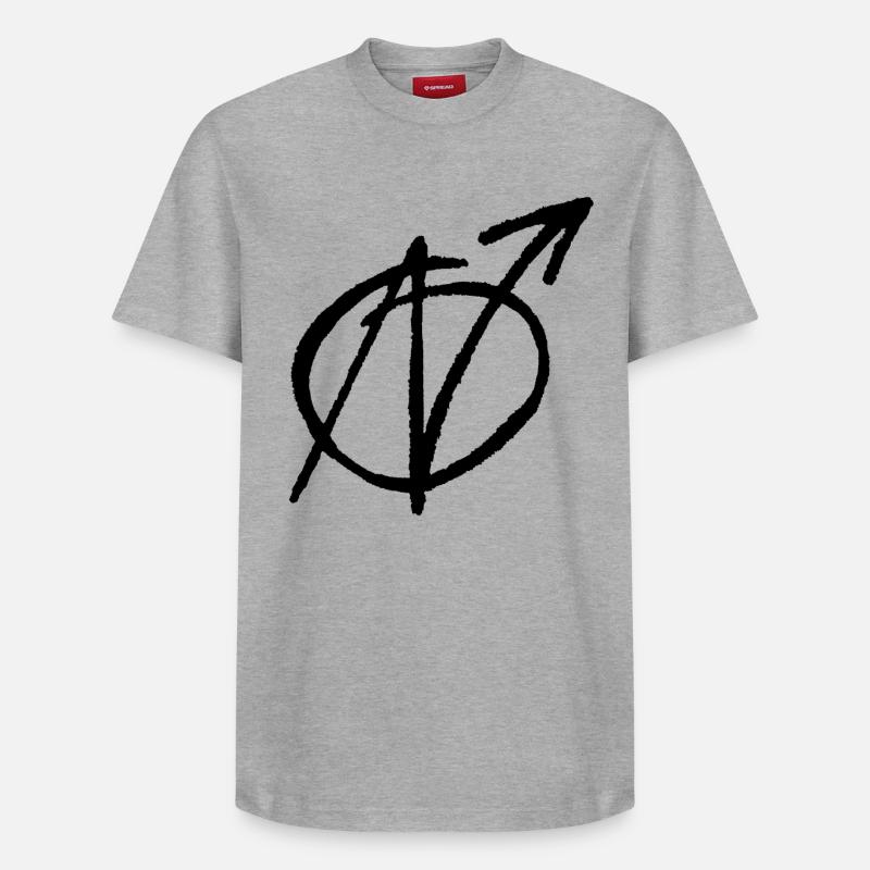 Nazis raus - Relaxed Unisex Supima Cotton T-Shirt – von SPREAD - Grau meliert