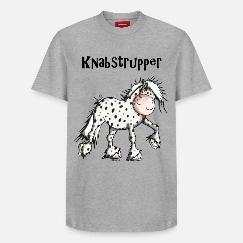 Kanika der Knabstrupper - Relaxed Unisex Supima Cotton T-Shirt – von SPREAD - Grau meliert