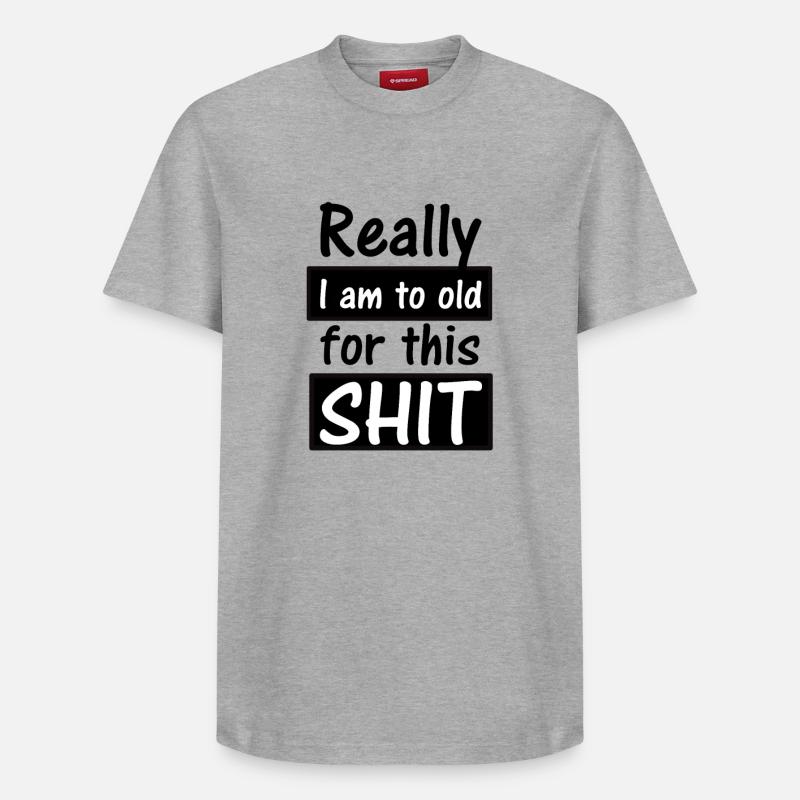 Humor - Relaxed Unisex Supima Cotton T-Shirt – von SPREAD - Grau meliert
