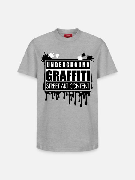 Underground graffitis flex - T-shirt unisexe décontracté en coton Supima – de SPREAD - gris chiné