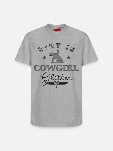 Dirt is Glitter - Black Edition - T-shirt unisexe décontracté en coton Supima – de SPREAD - gris chiné