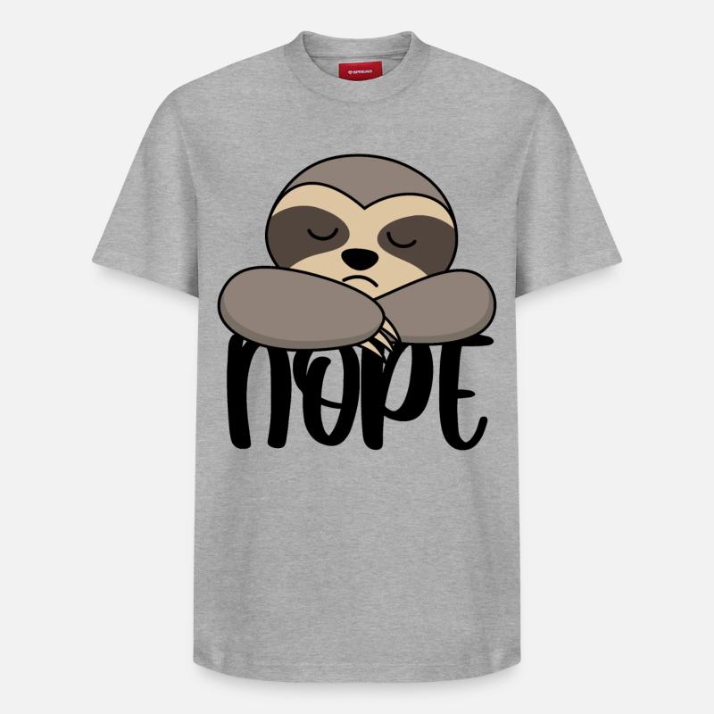 la paresse - T-shirt unisexe décontracté en coton Supima – de SPREAD - gris chiné