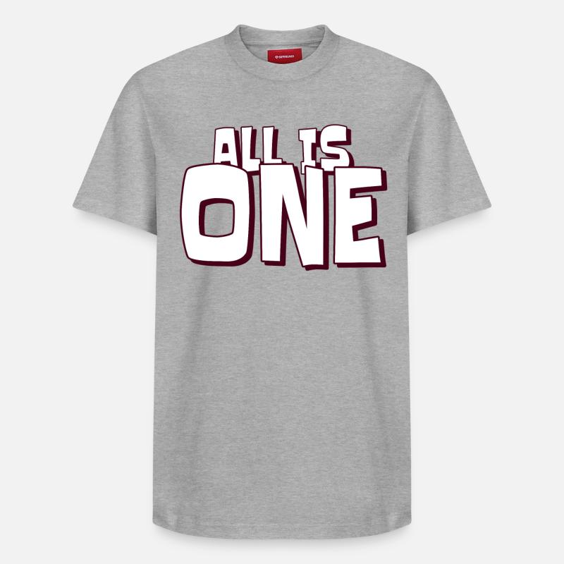 Bien-être Sagesse - T-shirt unisexe décontracté en coton Supima – de SPREAD - gris chiné