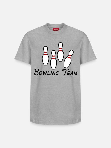 Bowling Team - Relaxed Unisex Supima Cotton T-Shirt – by SPREAD - heather grey