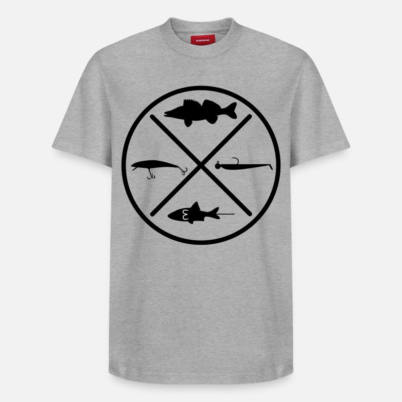 Sandre - T-shirt unisexe décontracté en coton Supima – de SPREAD - gris chiné