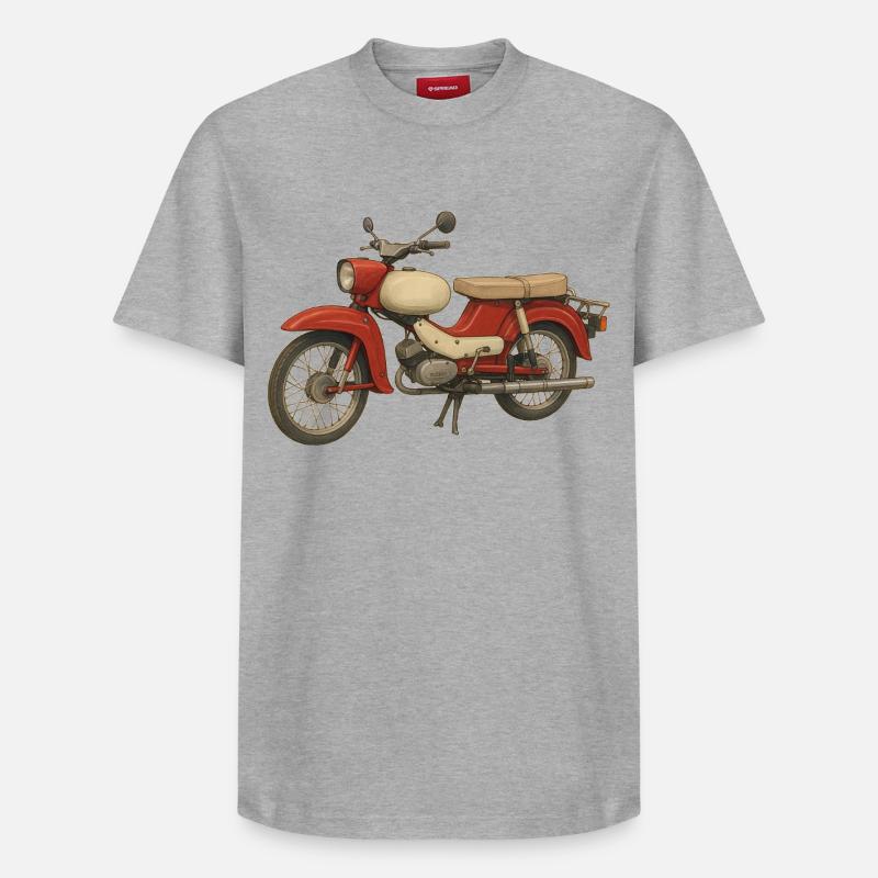 Étourneau - T-shirt unisexe décontracté en coton Supima – de SPREAD - gris chiné
