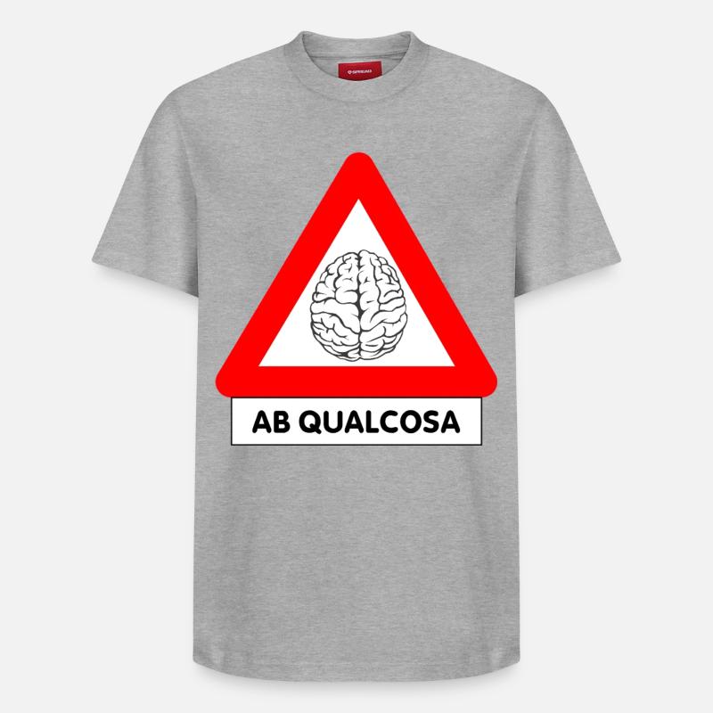 AB Etwas - Relaxed Unisex Supima Cotton T-Shirt – von SPREAD - Grau meliert