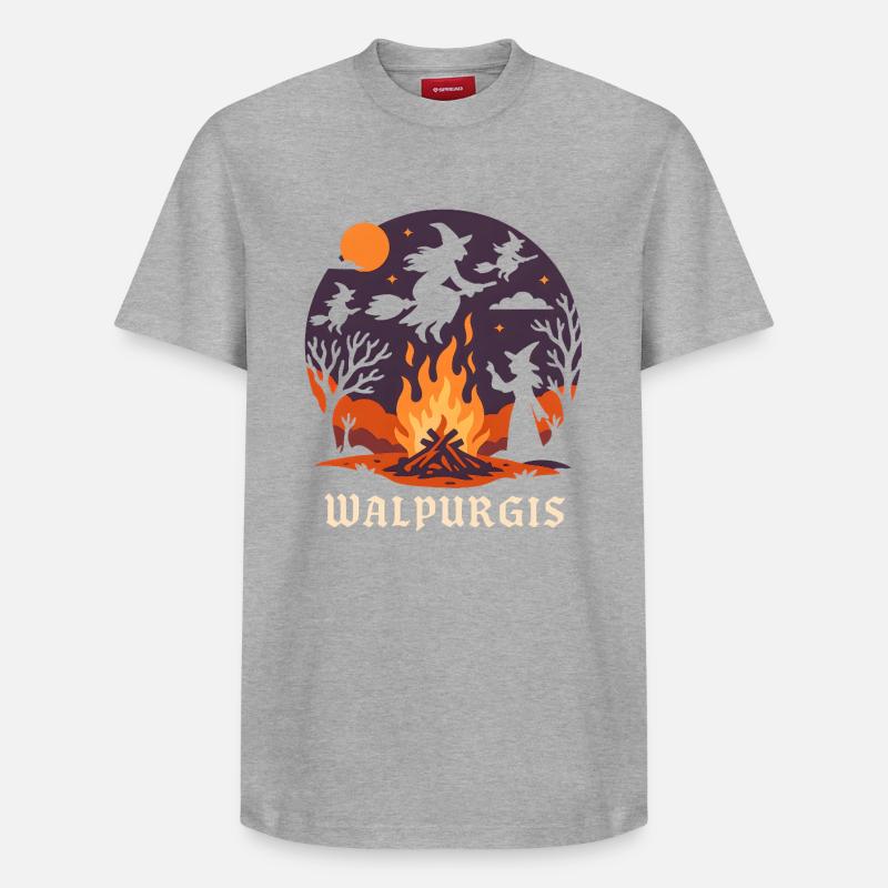 Walpurgis - T-shirt unisexe décontracté en coton Supima – de SPREAD - gris chiné