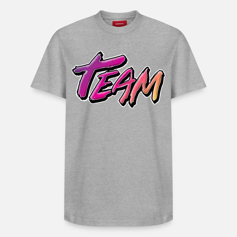 Team - Relaxed Unisex Supima Cotton T-Shirt – by SPREAD - heather grey