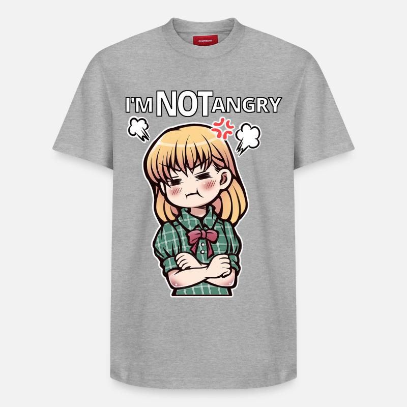 Je ne suis pas fâché ! - T-shirt unisexe décontracté en coton Supima – de SPREAD - gris chiné