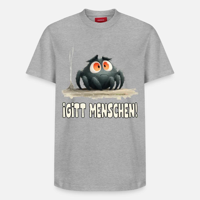 Drôle beurk ! Humains Araignée - T-shirt unisexe décontracté en coton Supima – de SPREAD - gris chiné