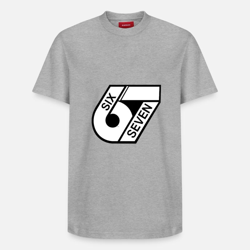 67 Six Sept - T-shirt unisexe décontracté en coton Supima – de SPREAD - gris chiné