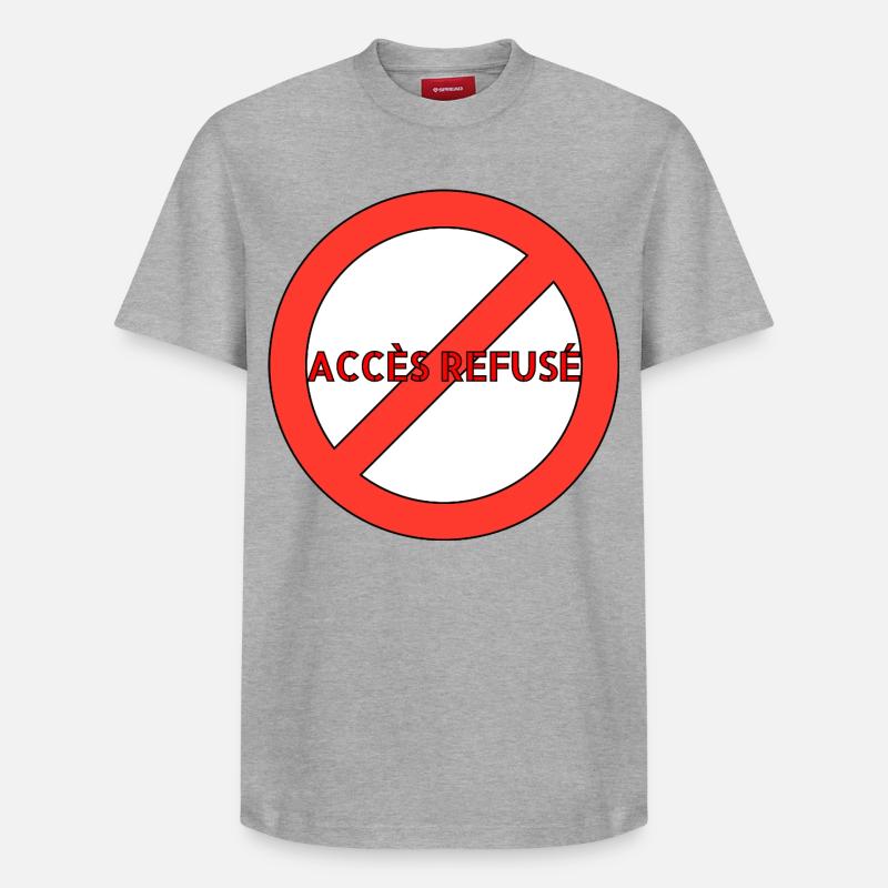 LE SYSTÈME - T-shirt unisexe décontracté en coton Supima – de SPREAD - gris chiné