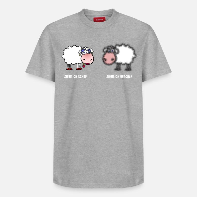 Sheep / Sheep | Pun - Relaxed Unisex Supima Cotton T-Shirt – by SPREAD - heather grey