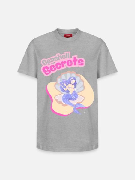 Seashell Secret - Relaxed Unisex Supima Cotton T-Shirt – by SPREAD - heather grey