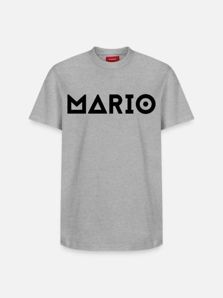 First name Mario - Relaxed Unisex Supima Cotton T-Shirt – by SPREAD - heather grey