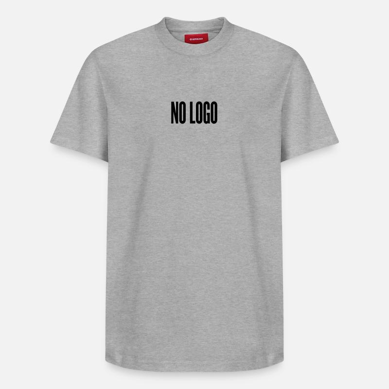pas de logo - T-shirt unisexe décontracté en coton Supima – de SPREAD - gris chiné