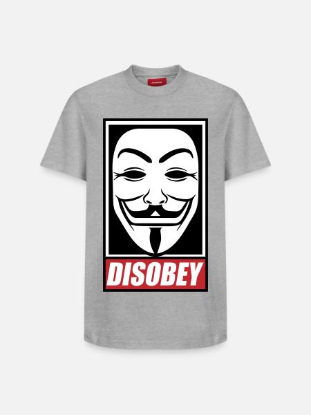 Disobey Colors changeable - Relaxed Unisex Supima Cotton T-Shirt – by SPREAD - heather grey