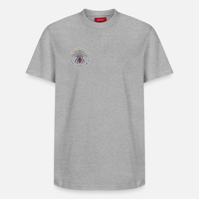 Arachnophobie - T-shirt unisexe décontracté en coton Supima – de SPREAD - gris chiné