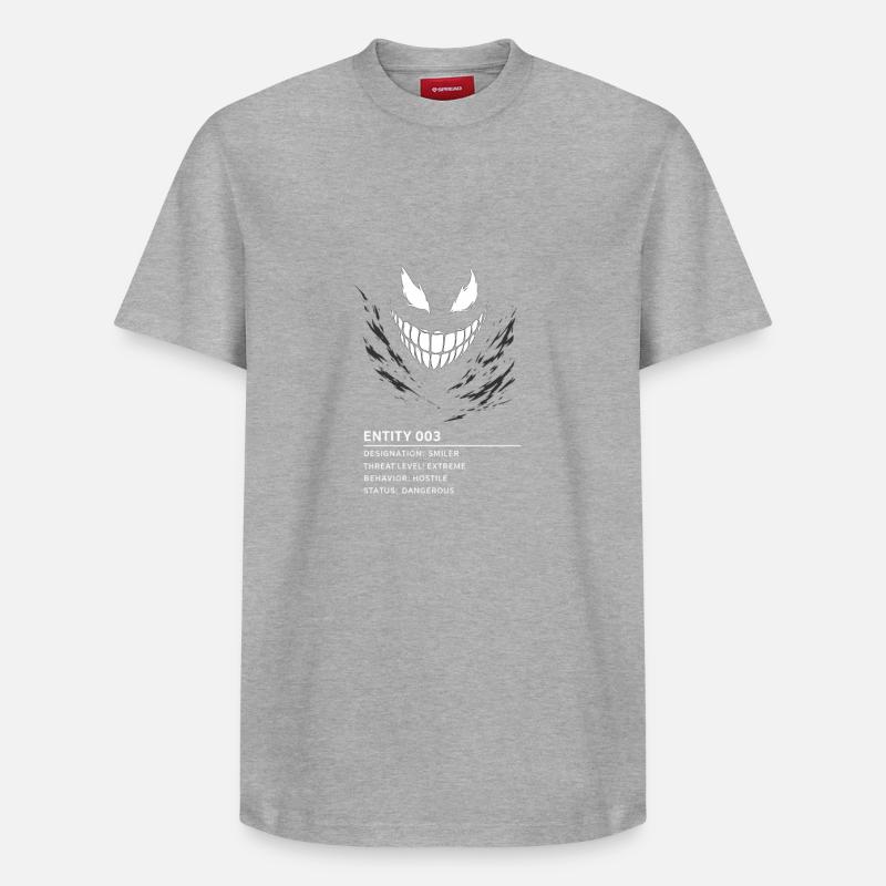 Backrooms - entity_003 - Relaxed Unisex Supima Cotton T-Shirt – von SPREAD - Grau meliert