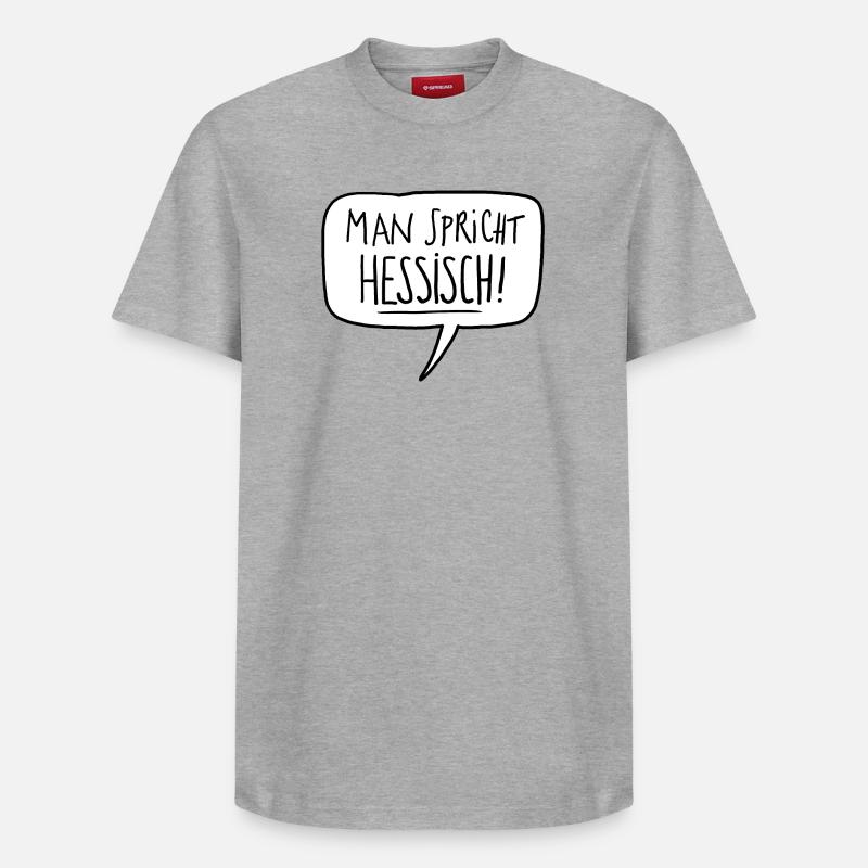 Hessisch - Relaxed Unisex Supima Cotton T-Shirt – von SPREAD - Grau meliert