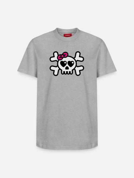 dolly_rodger_3colors - T-shirt unisexe décontracté en coton Supima – de SPREAD - gris chiné