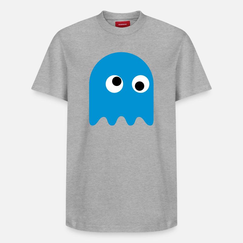 Game Classics Ghost - Relaxed Unisex Supima Cotton T-Shirt – by SPREAD - heather grey
