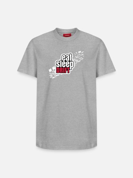 Eat Sleep Drift - Relaxed Unisex Supima Cotton T-Shirt – by SPREAD - heather grey