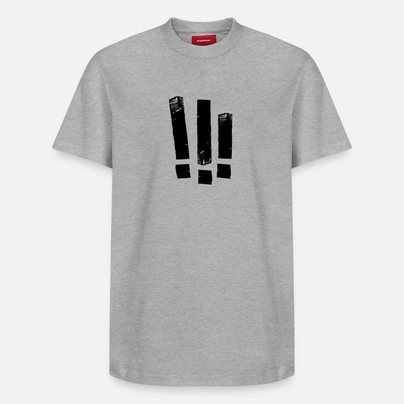 Trois !!! - T-shirt unisexe décontracté en coton Supima – de SPREAD - gris chiné