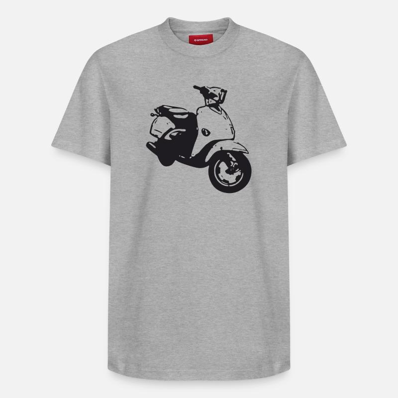 scooter - T-shirt unisexe décontracté en coton Supima – de SPREAD - gris chiné